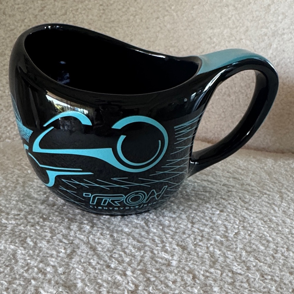 Disney Black and Blue Tron Stoneware Mug